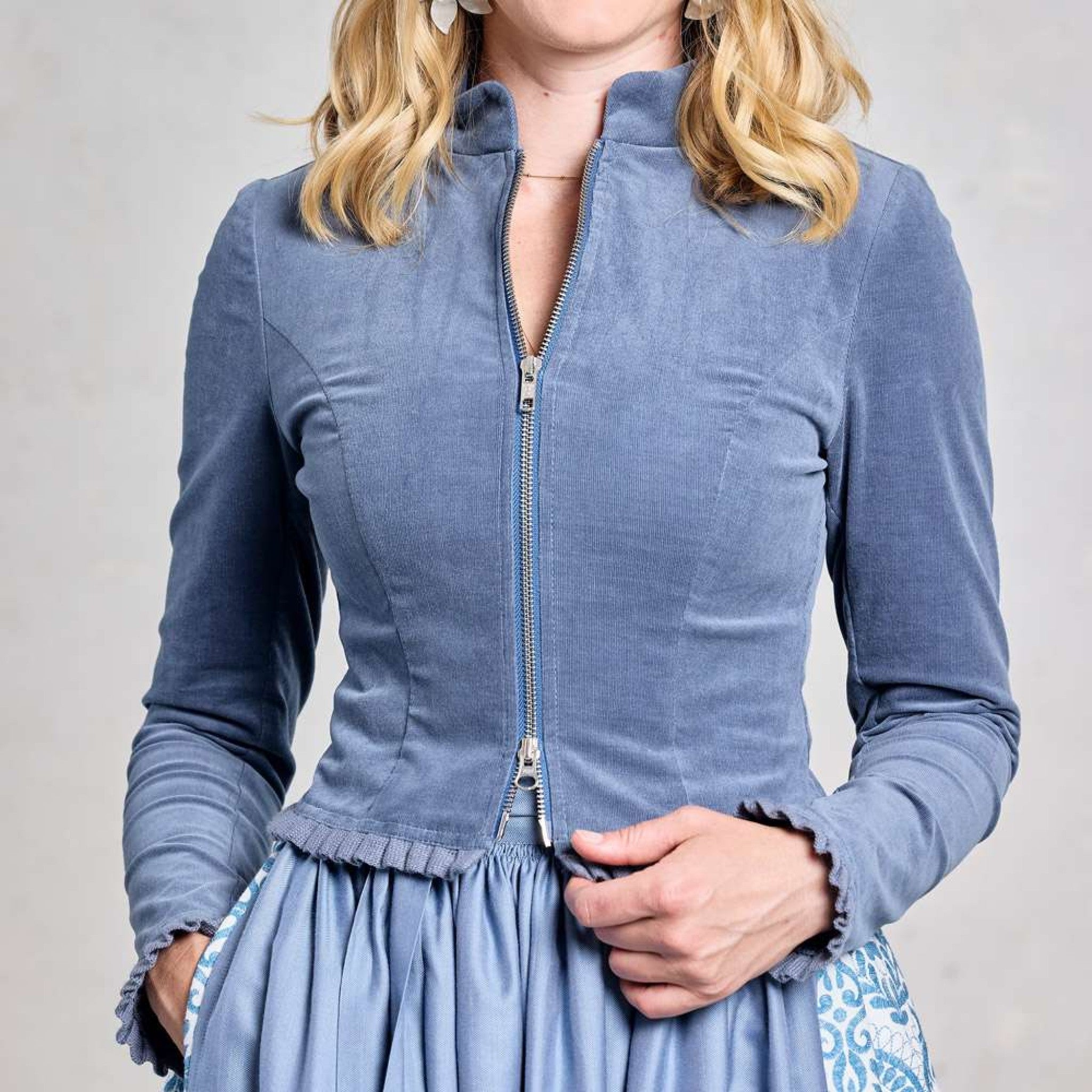BellaSusi Jacke LENA Cord mit Rüsche