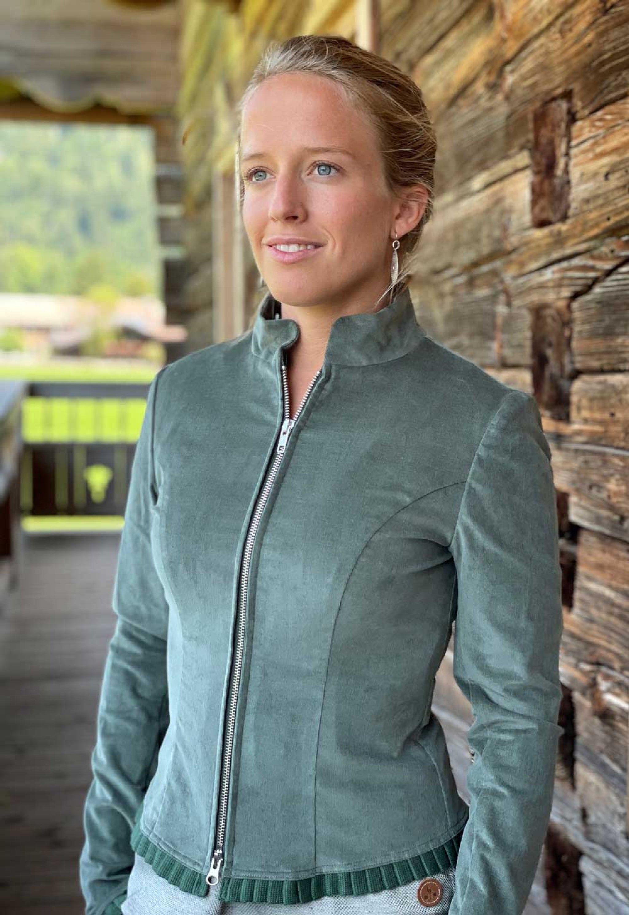 BellaSusi Jacke LENA Cord mit Rüsche