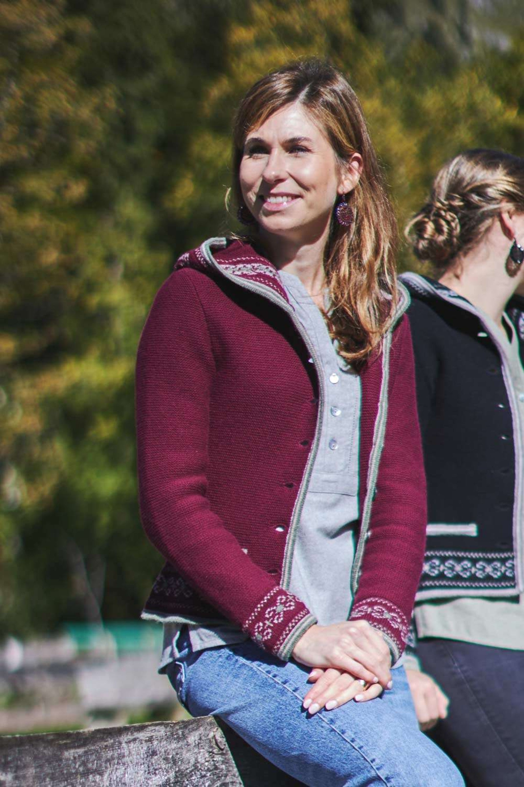 Damen-Kapuzenstrickjacke KERNDL