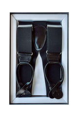 Hosenträger Stretch 36mm mit Rollzug - 01/Leder 01