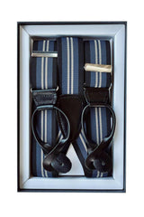 Hosenträger Stretch 36mm mit Rollzug - 04/Leder 01