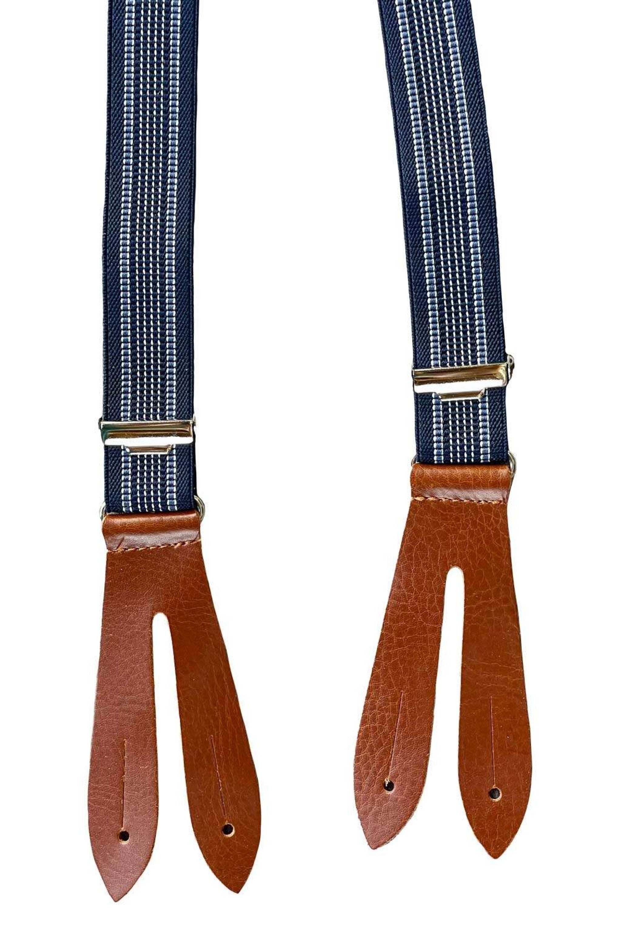 Kinderhosenträger mit Flachplatte - S33/Leder co/d