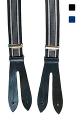 Kinderhosenträger mit Flachplatte - S33/Leder co/d