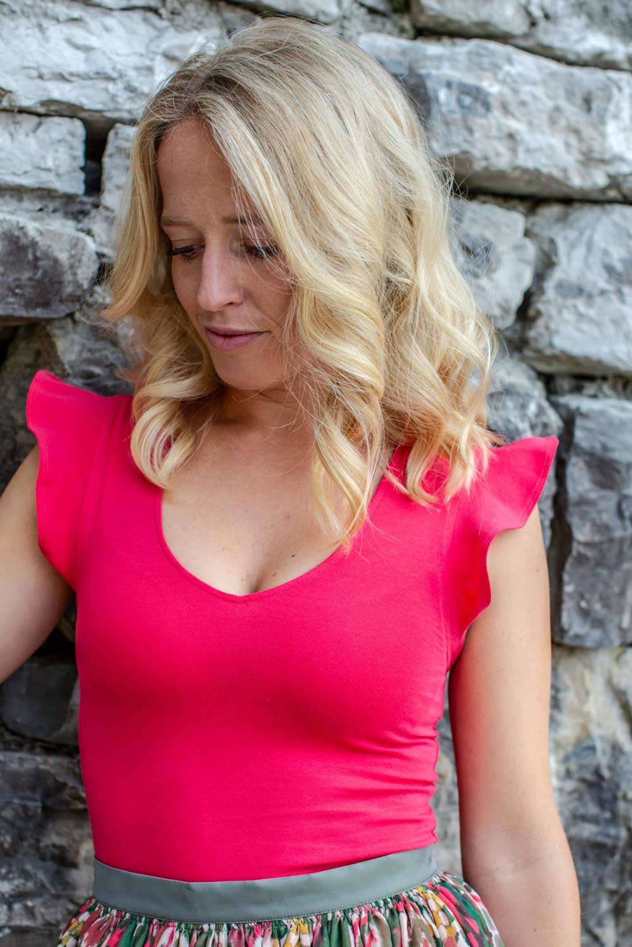 BellaSusi Shirt SYLVIA mit V-Ausschnitt