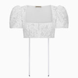 Spitzen-Dirndlbluse IRMA mit Puffarm
