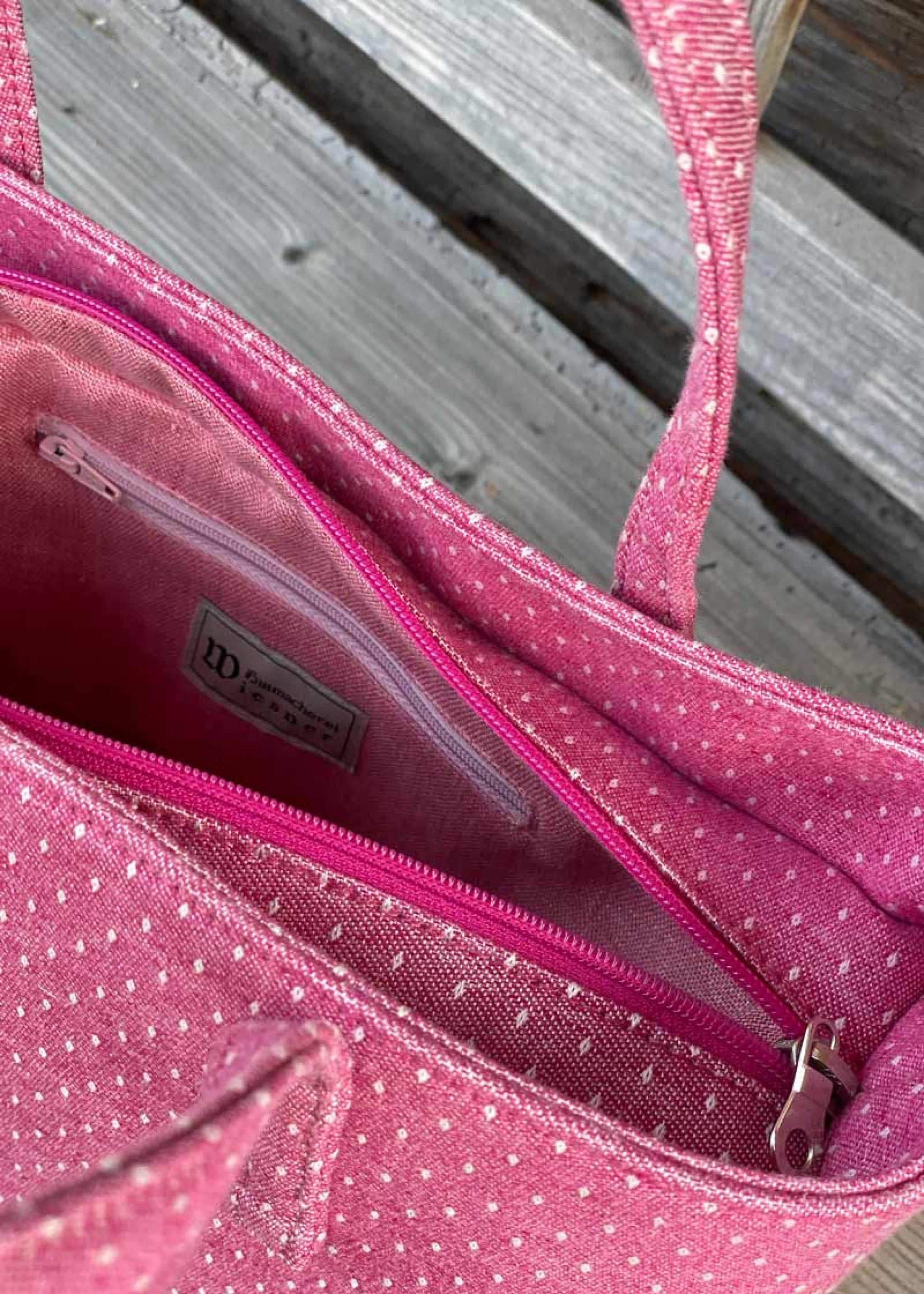 Handgmacht | Handtasche mit Dupfen