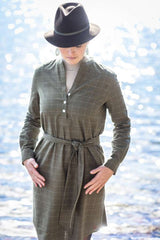 Kleid MARLIES Langarm großkariert