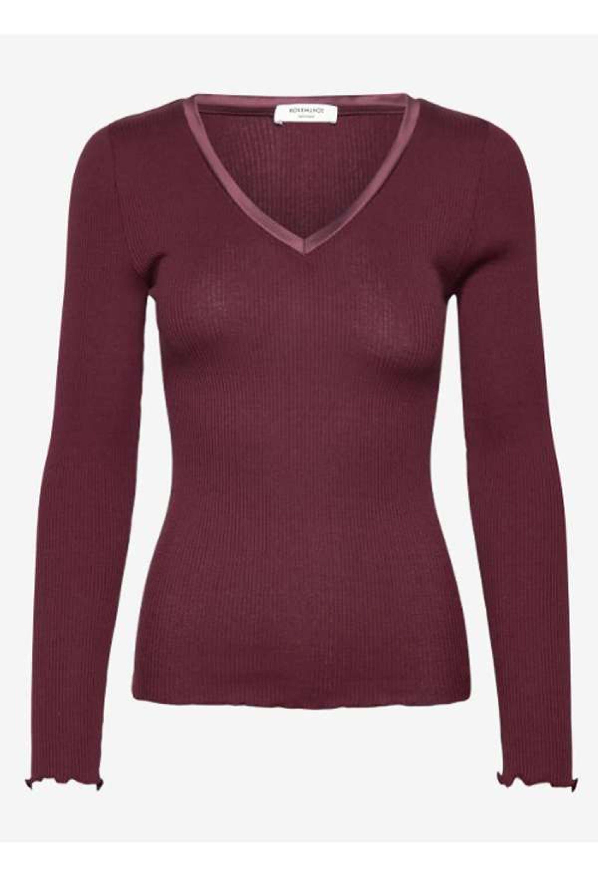 Langarmshirt BEATHA mit V-Ausschnitt