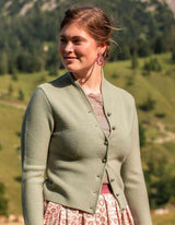 Strickjacke ANNA UNI Kelchkragen