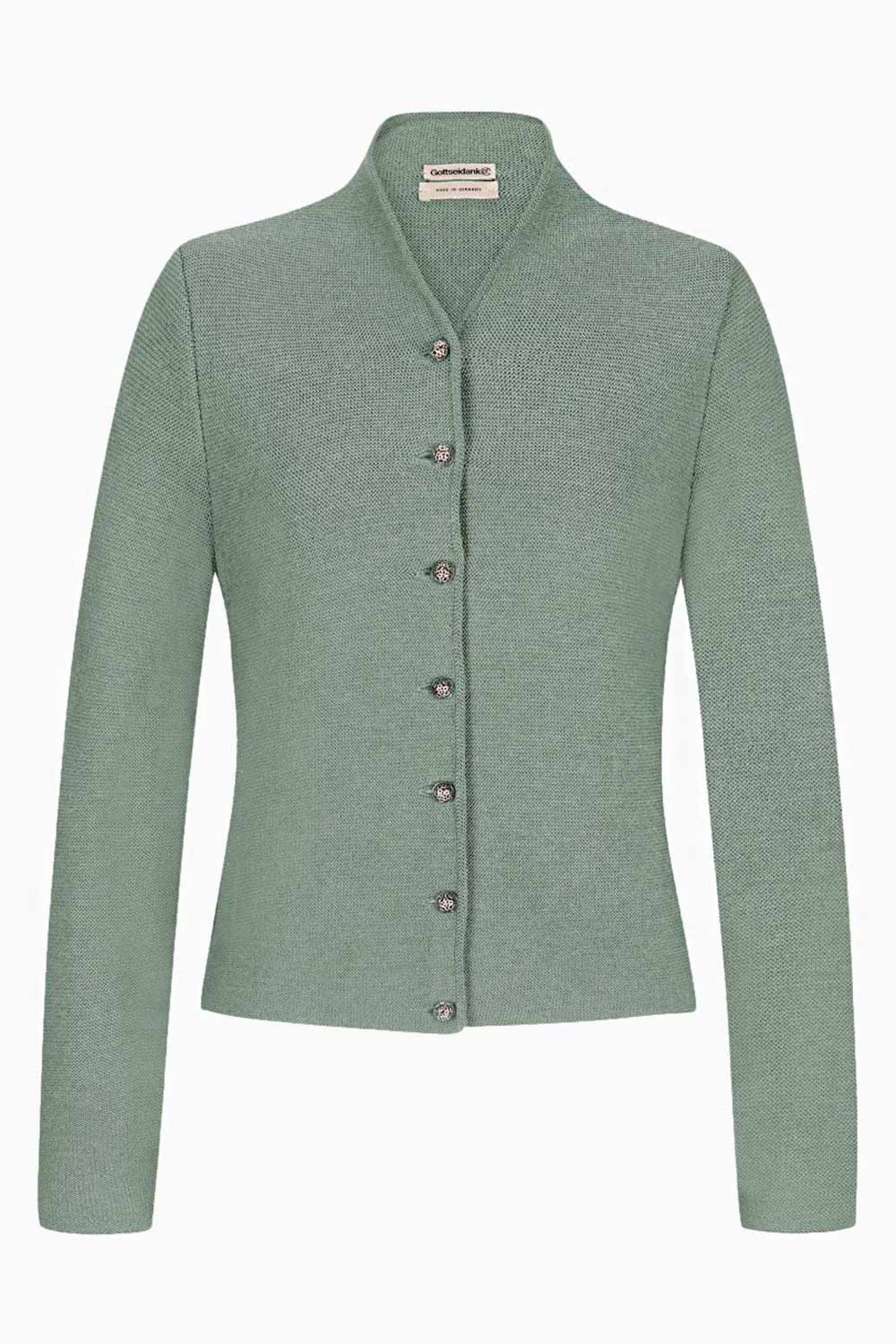 Strickjacke ANNA UNI Kelchkragen