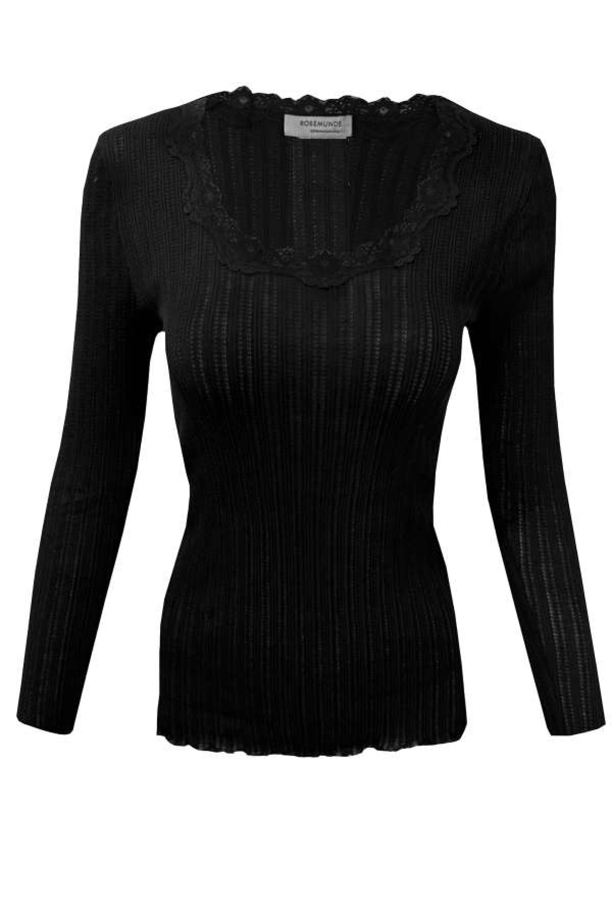 Langarmshirt BOBBIE mit O-Ausschnitt