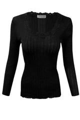 Langarmshirt BOBBIE mit O-Ausschnitt