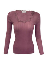 Langarmshirt BOBBIE mit O-Ausschnitt