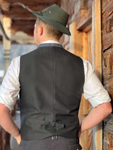Handgmacht |Weste SALZBURG m. Paspoltaschen