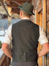 Handgmacht |Weste SALZBURG m. Paspoltaschen