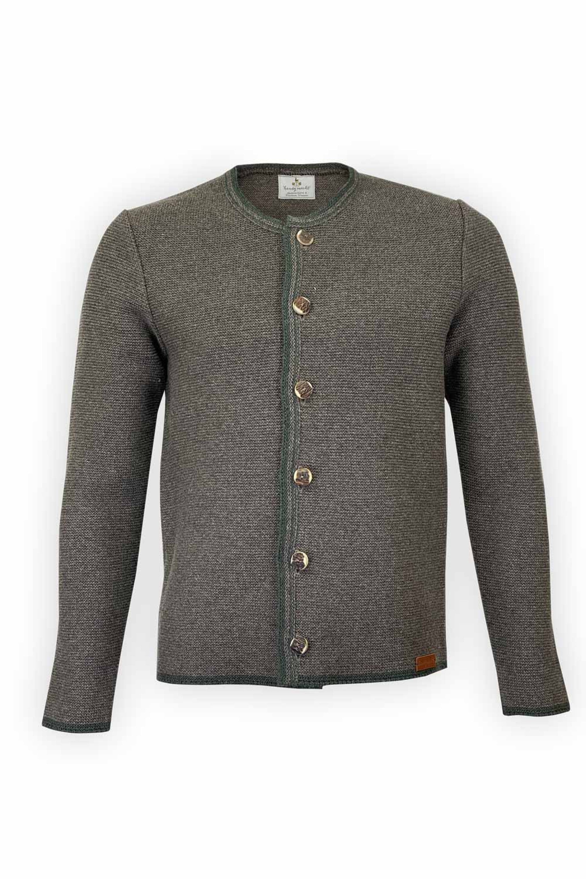 Herren Strickjacke mit farbigen Einlass