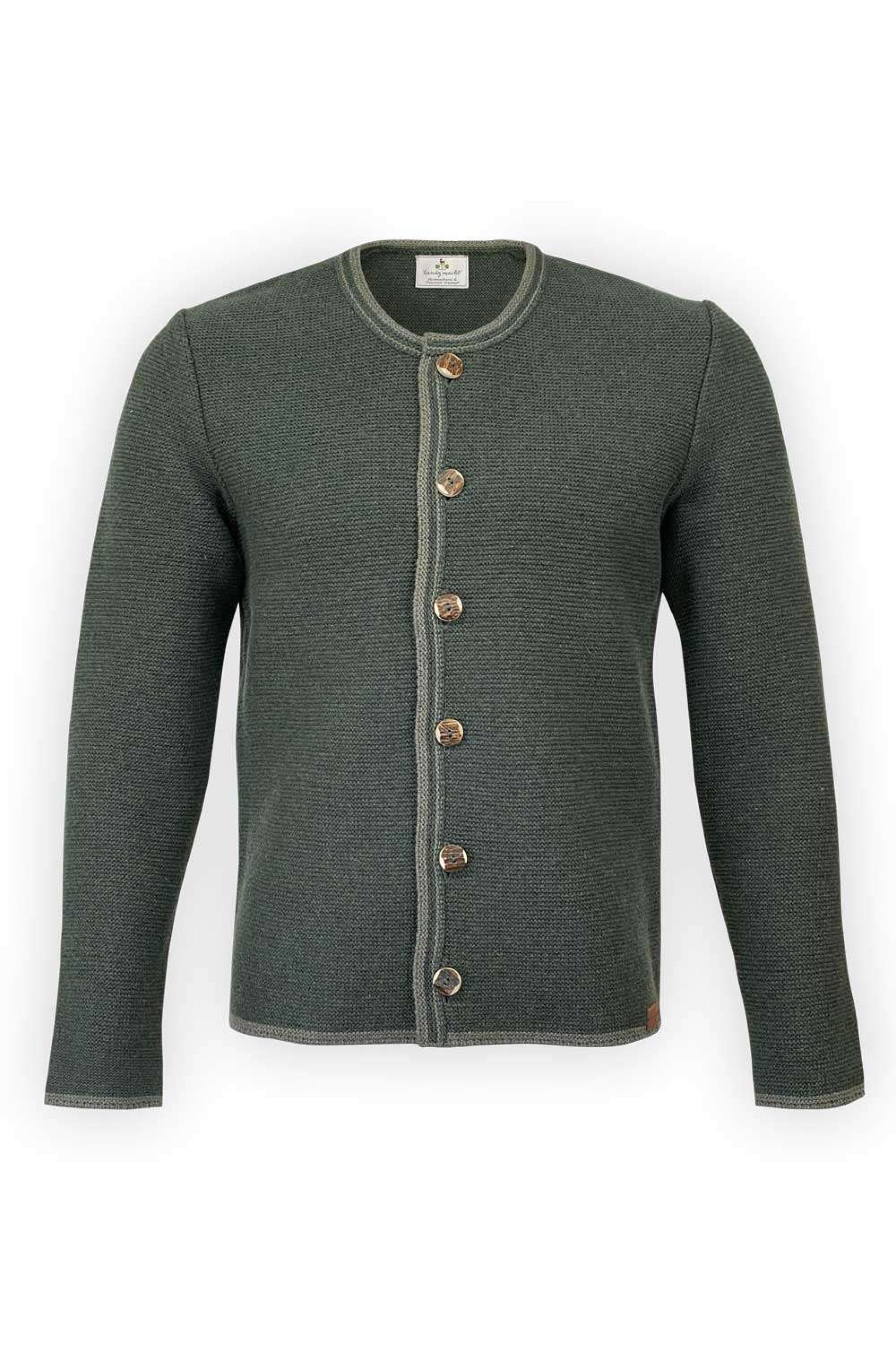 Herren Strickjacke mit farbigen Einlass
