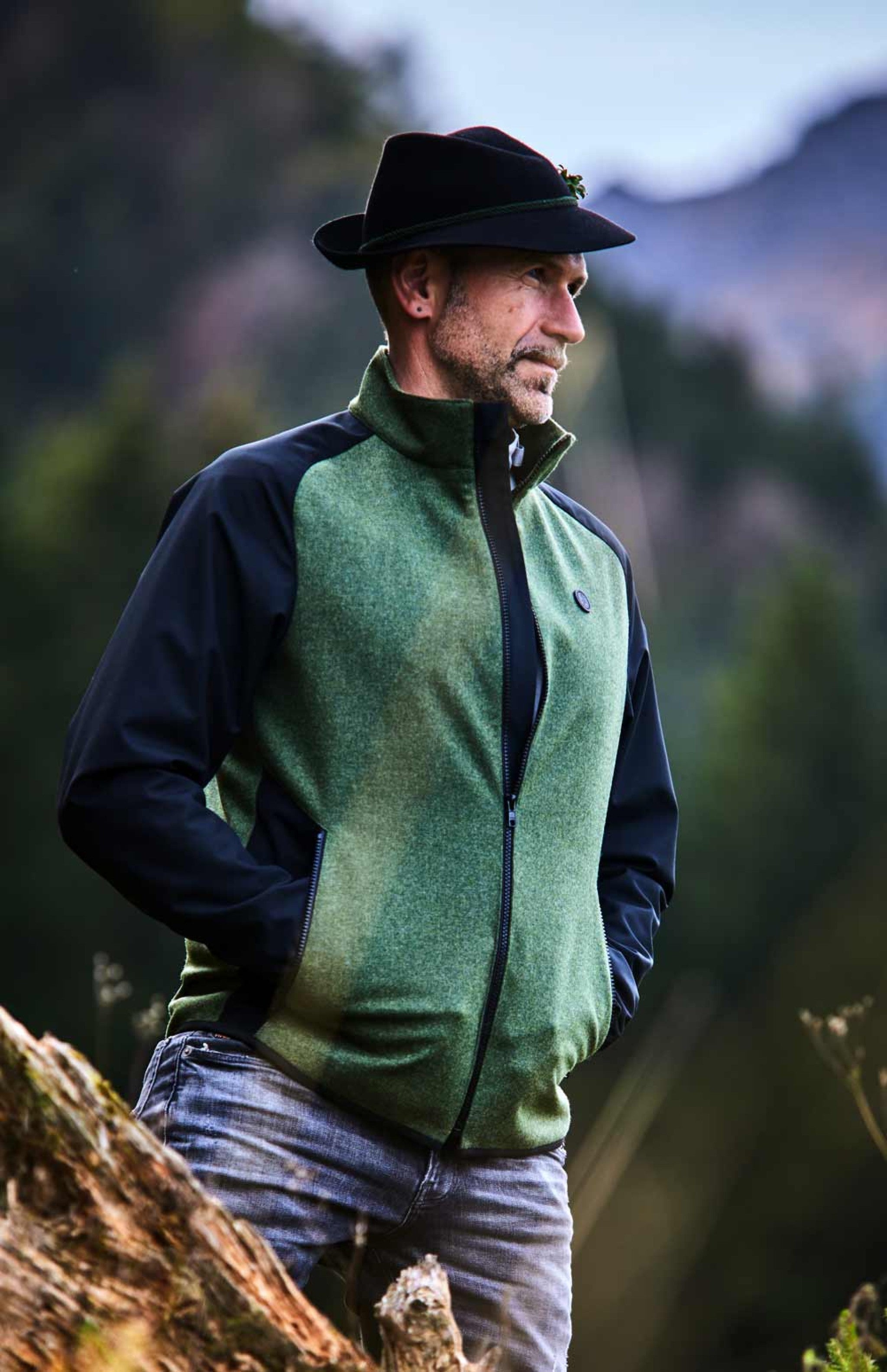 Wiesner Gwand | Loden-Softshell-Jacke - ./h'grün-s