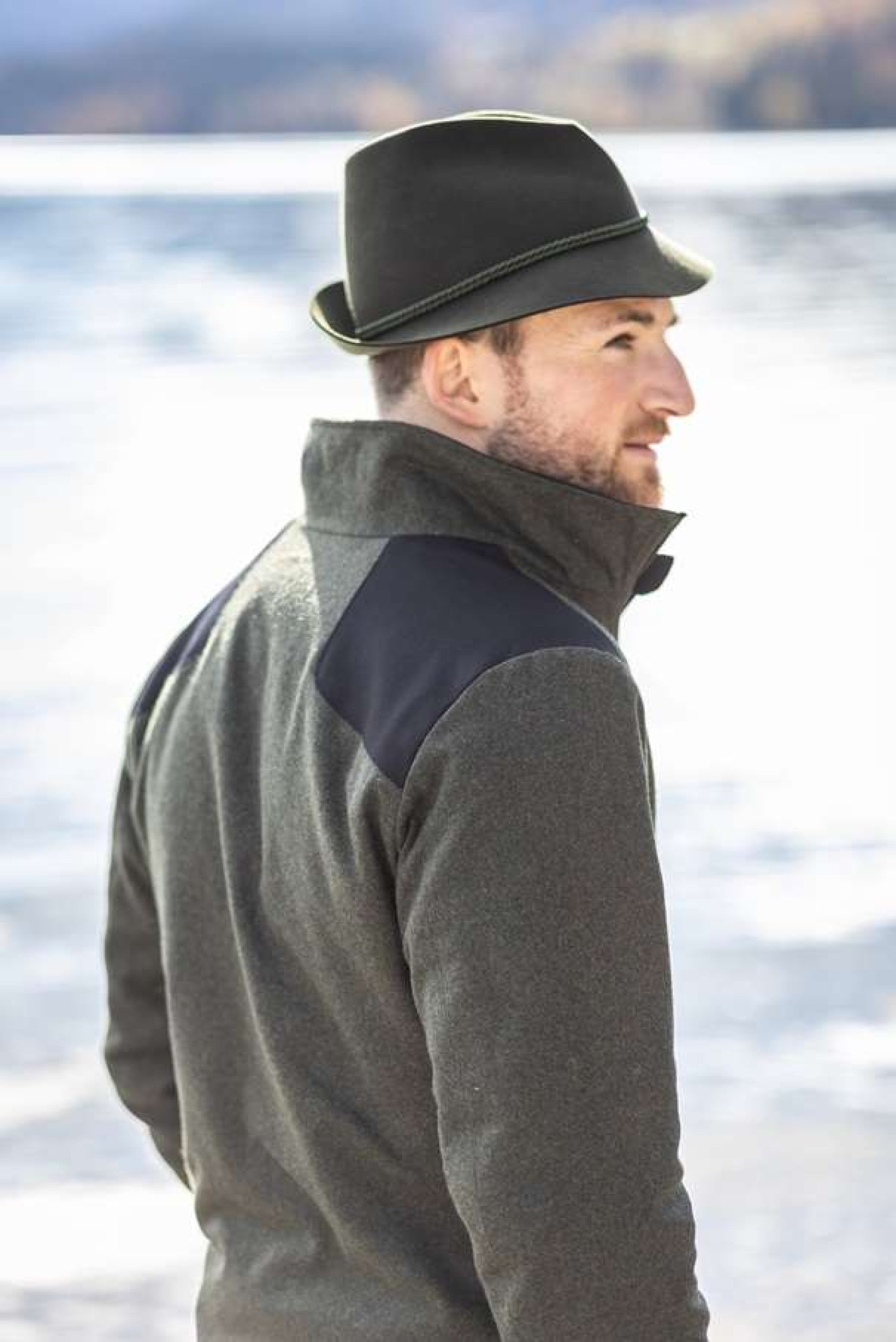 Wiesner Gwand | Loden-Jacke HIAS mit Wattierung schwarzoliv
