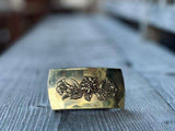 Gürtelschließe EDELWEISS/ENZIAN (Konvex)