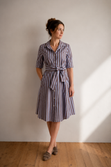 Blusenkleid gestreift