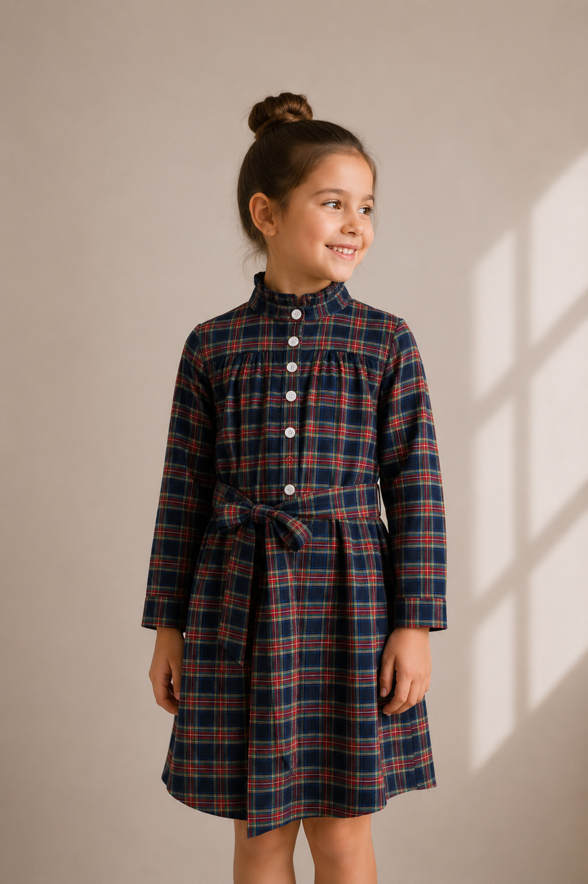 Kinderkleid ANNA-MARIA-LA - 905/schwarz-rot-grün