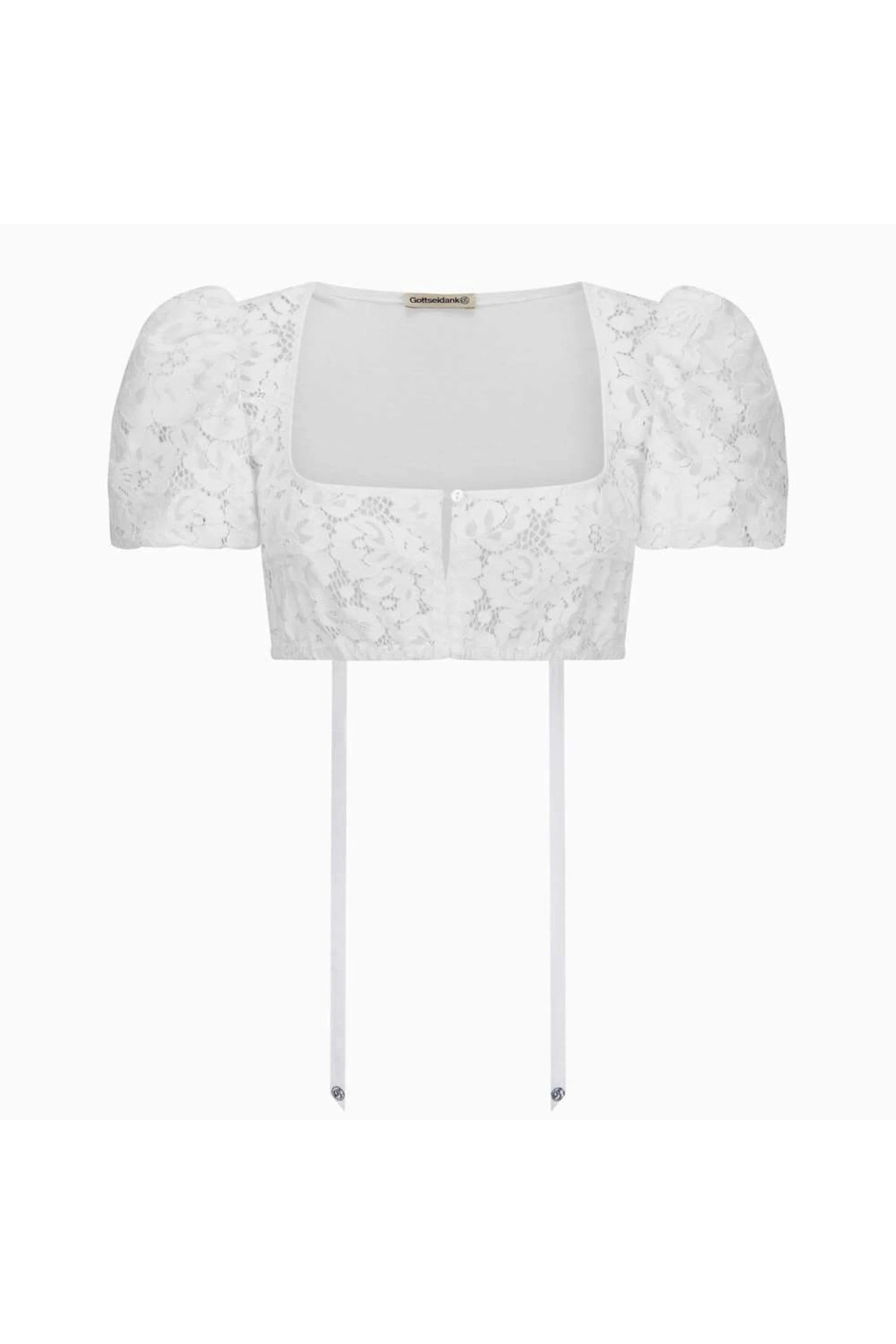 Spitzen-Dirndlbluse IRMA mit Puffarm