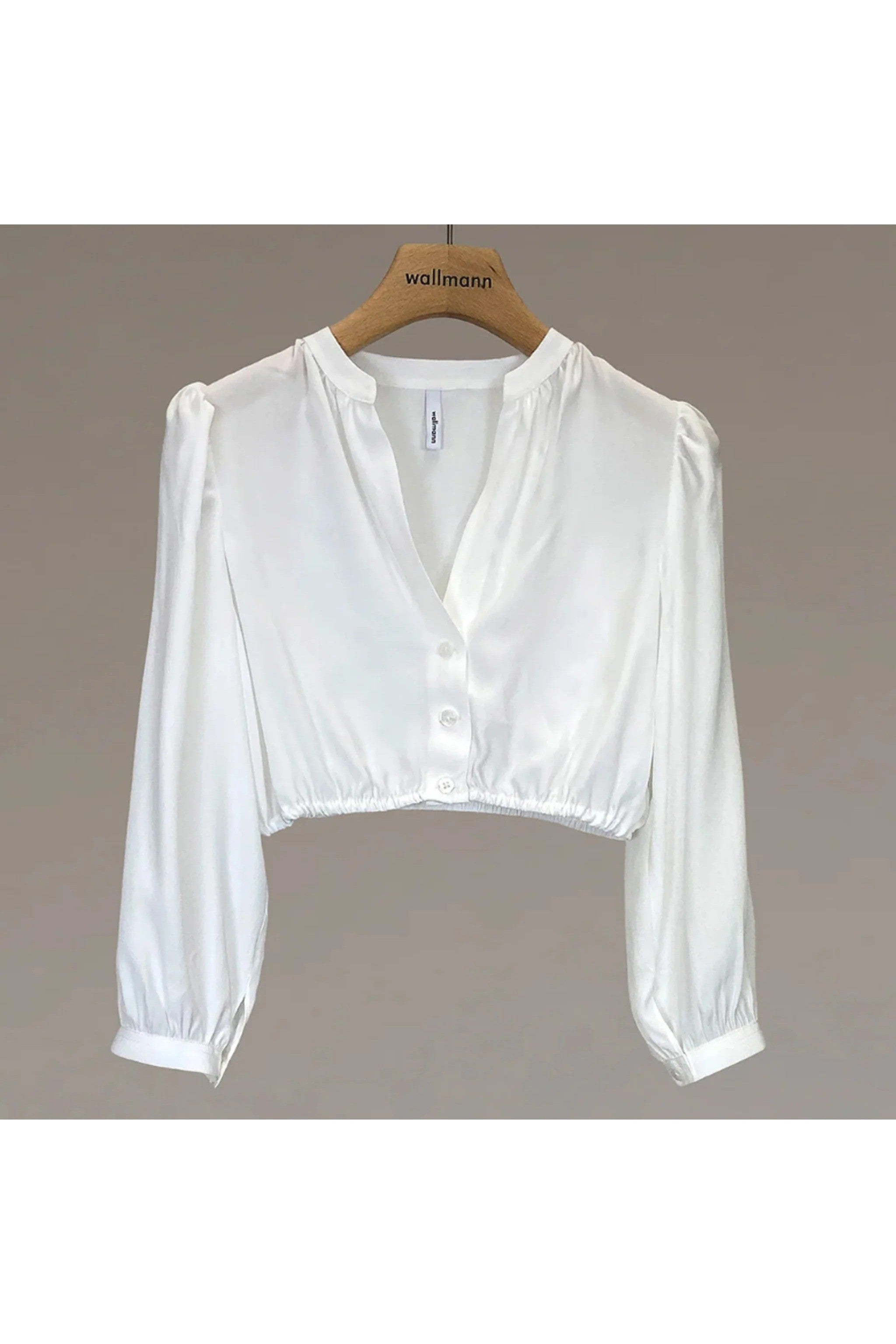 Dirndlbluse ELLA mit V-Ausschnitt und - 16/off whi