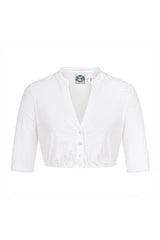 Dirndlbluse BETTY Ellenbogenlang - 00/weiß