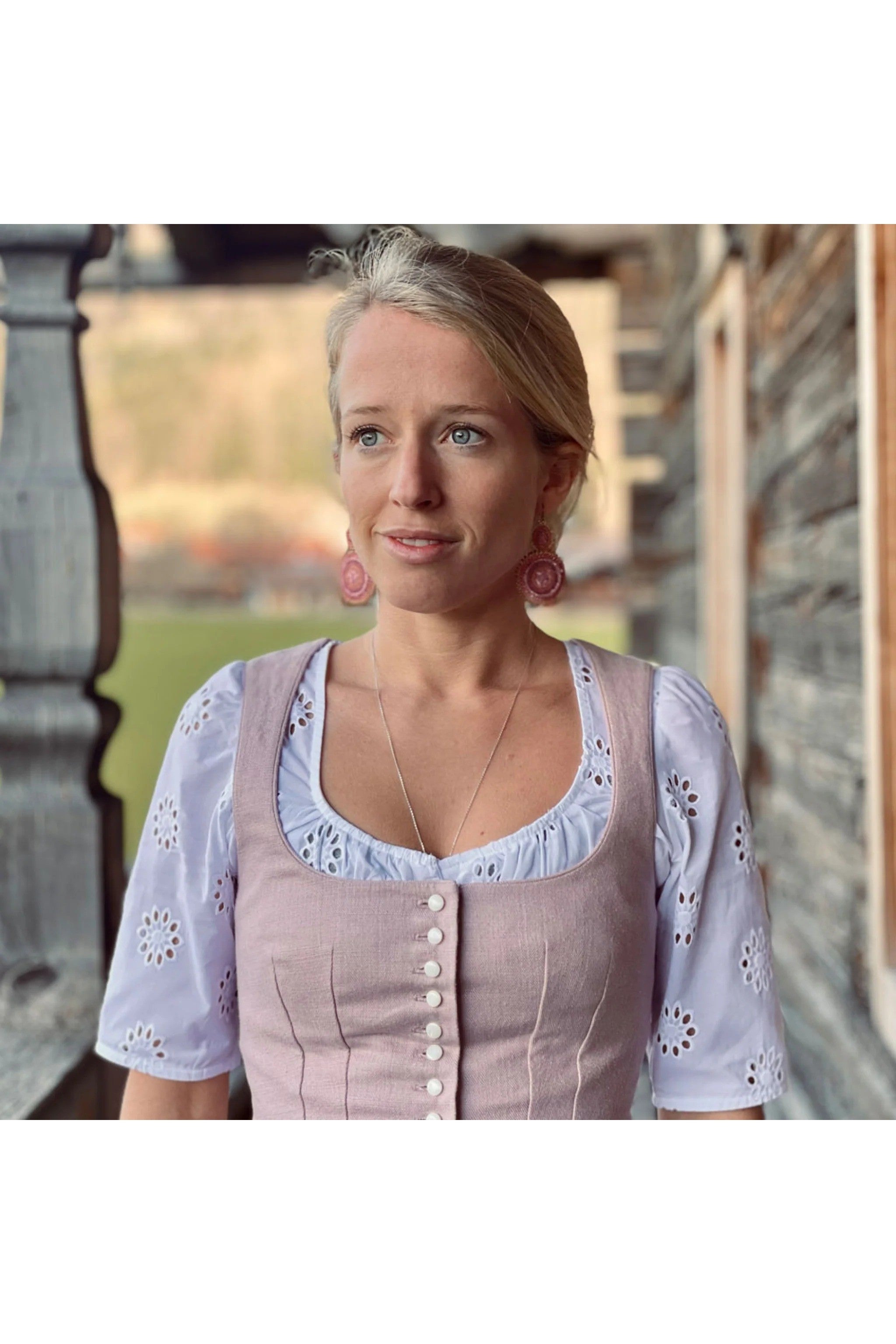 Dirndlbluse DAISY - 11/weiß