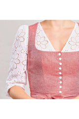 BellaSusi Dirndlbluse BRITTA Lochspit - 0100/weiß