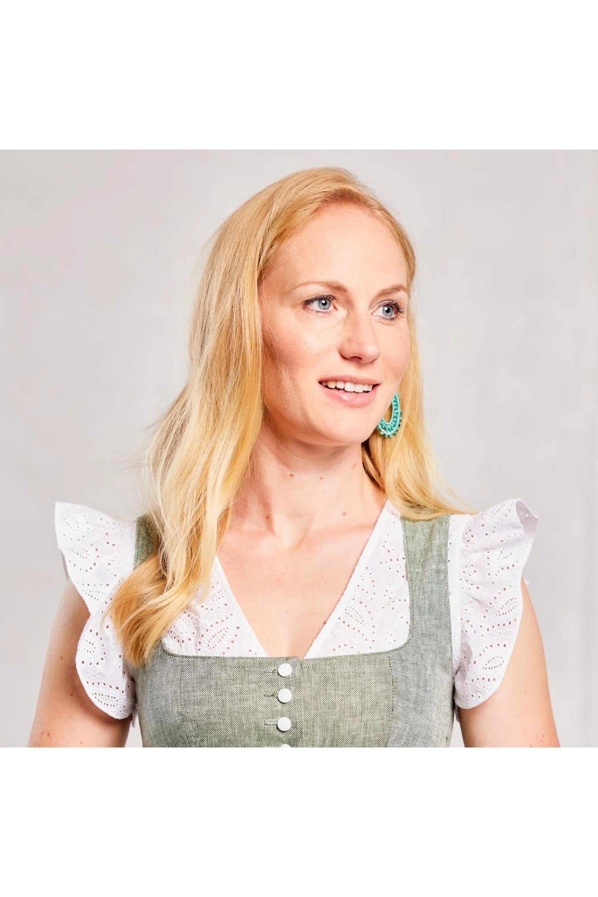BellaSusi Dirndlbluse BELLI Lochspitz - 0100/weiß