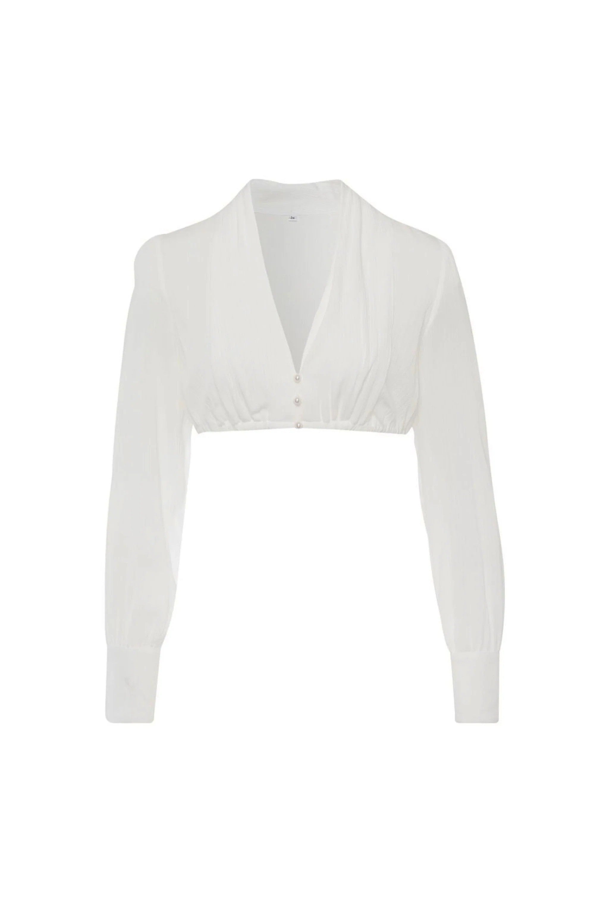 Dirndlbluse KELLY - ecru/ecru