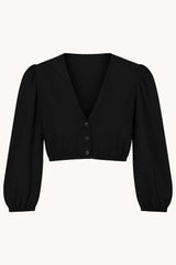 Dirndlbluse mit V-Ausschnitt und 3/4-