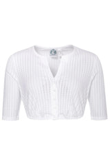 Dirndlbluse CAROLA Ellenbogenlang - 00/weiß