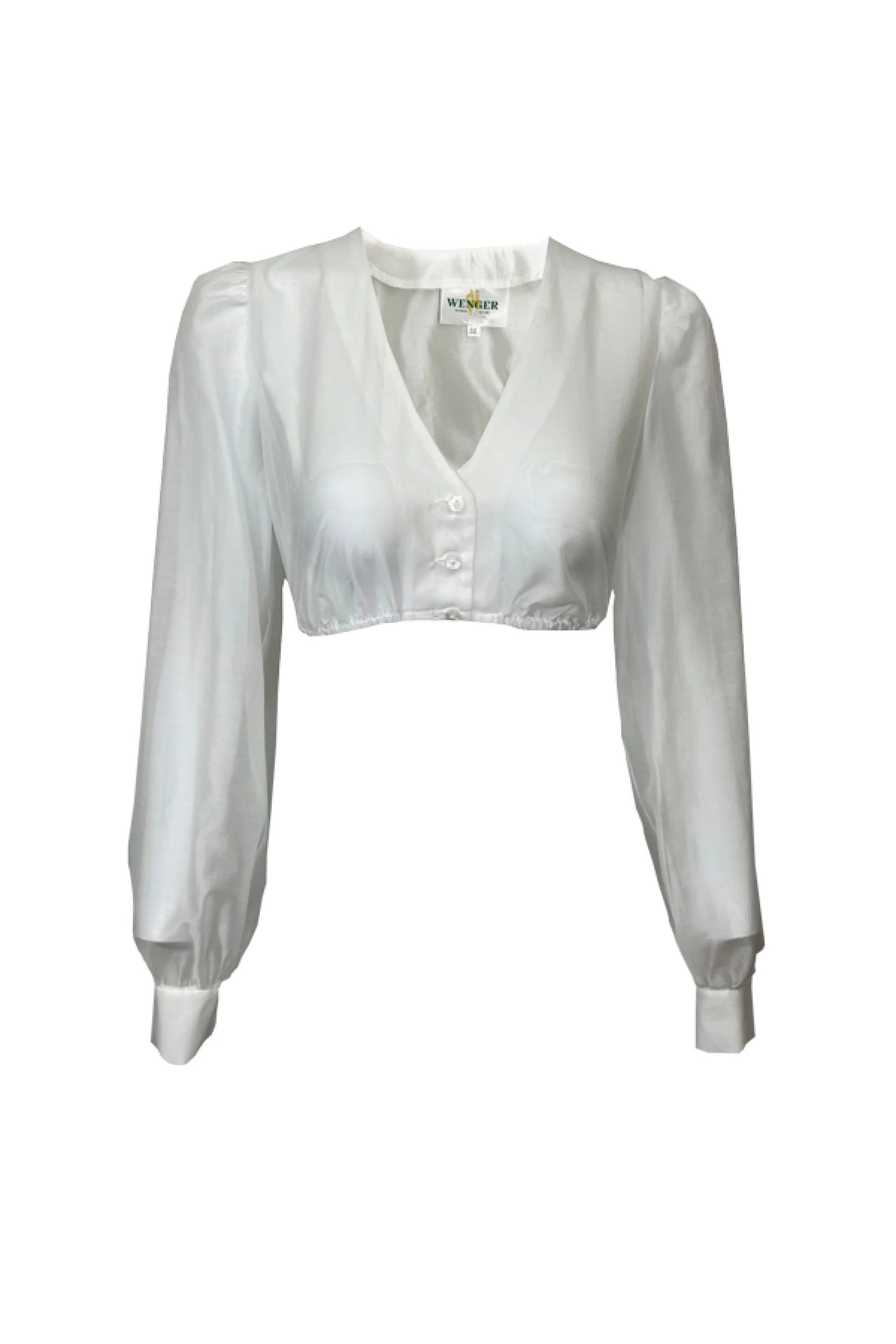 Dirndlbluse JIL Langarm - 01/ecru