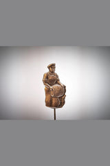 Brauer 1,8 x 3cm Neusilber - neusilber/neusilber