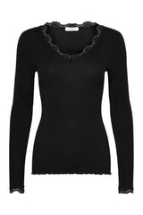 Langarmshirt BEATHA mit V-Ausschnitt