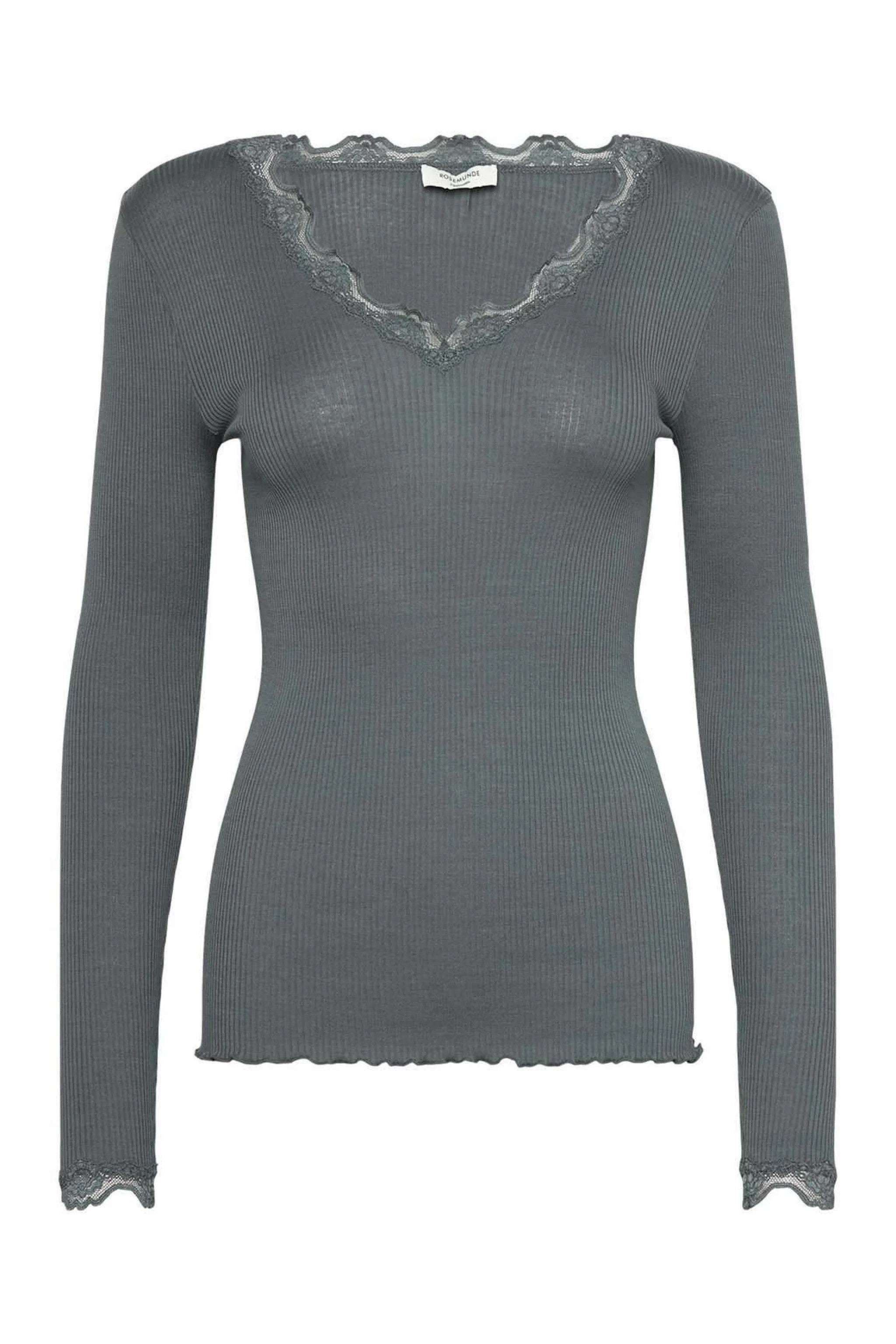Langarmshirt BEATHA mit V-Ausschnitt