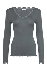 Langarmshirt BEATHA mit V-Ausschnitt