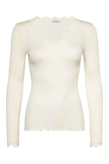 Langarmshirt BEATHA mit V-Ausschnitt