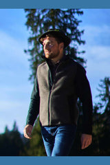 Strick-Softshell-Jacke - ./braun-schwarz
