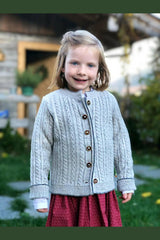 Kinder-Strickjacke DAGMAR - 3510/3100/grau