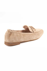 Damenslipper mit Gummiband / Ziegenve - 11/sand