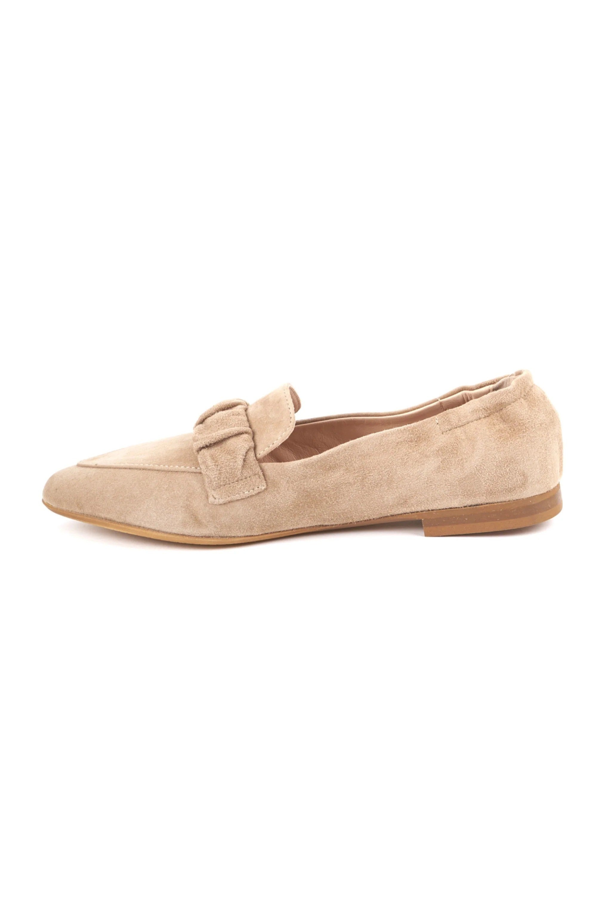 Damenslipper mit Gummiband / Ziegenve - 11/sand