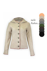 Damen Kapuzenstrickjacke