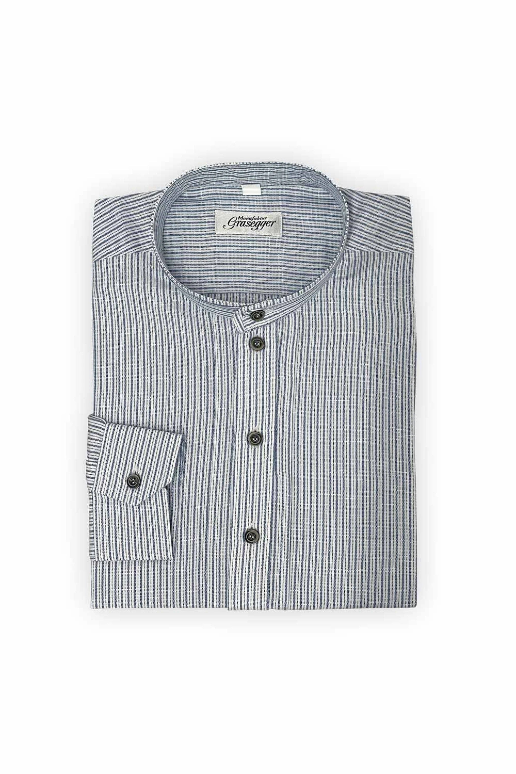 He-Hemd KISSING/SK feingestreift - 048/blau
