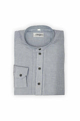 He-Hemd KISSING/SK feingestreift - 048/blau
