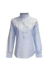 Bluse NANA-LANGARM gestreift - 525/blau-weiß
