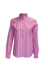 Bluse NANA-LANGARM Doppelstreifen - 410/pink-weiß